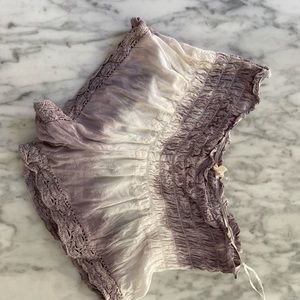 Surf Gypsy lavender purple & white shorts
